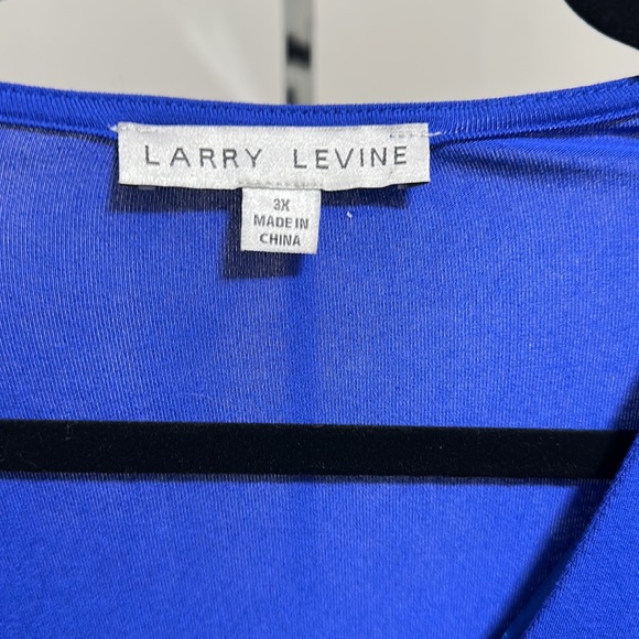 NWT Larry Levine 3X V-Neck Long Sleeve Top. - Picture 3 of 8